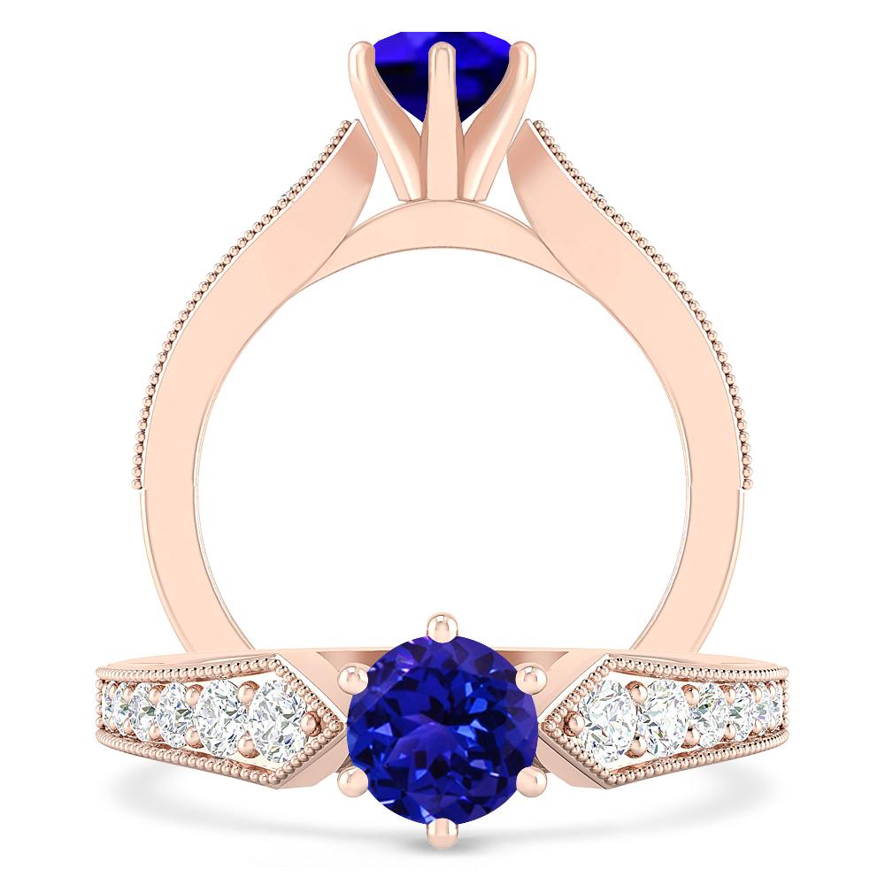 Rose Gold - Tanzanite