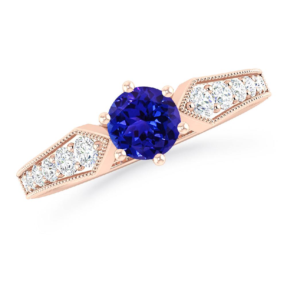 Rose Gold - Tanzanite