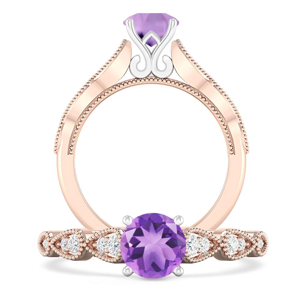 Rose Gold - Amethyst