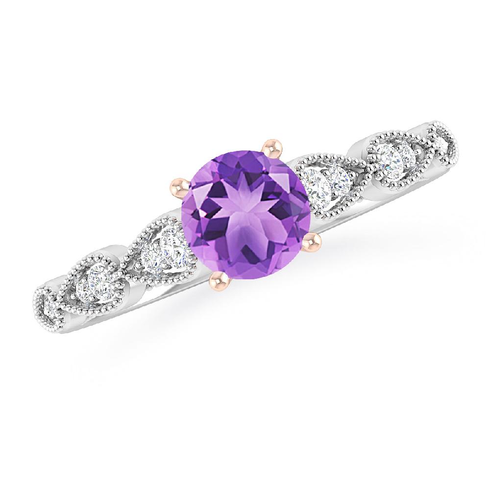 White Gold - Amethyst