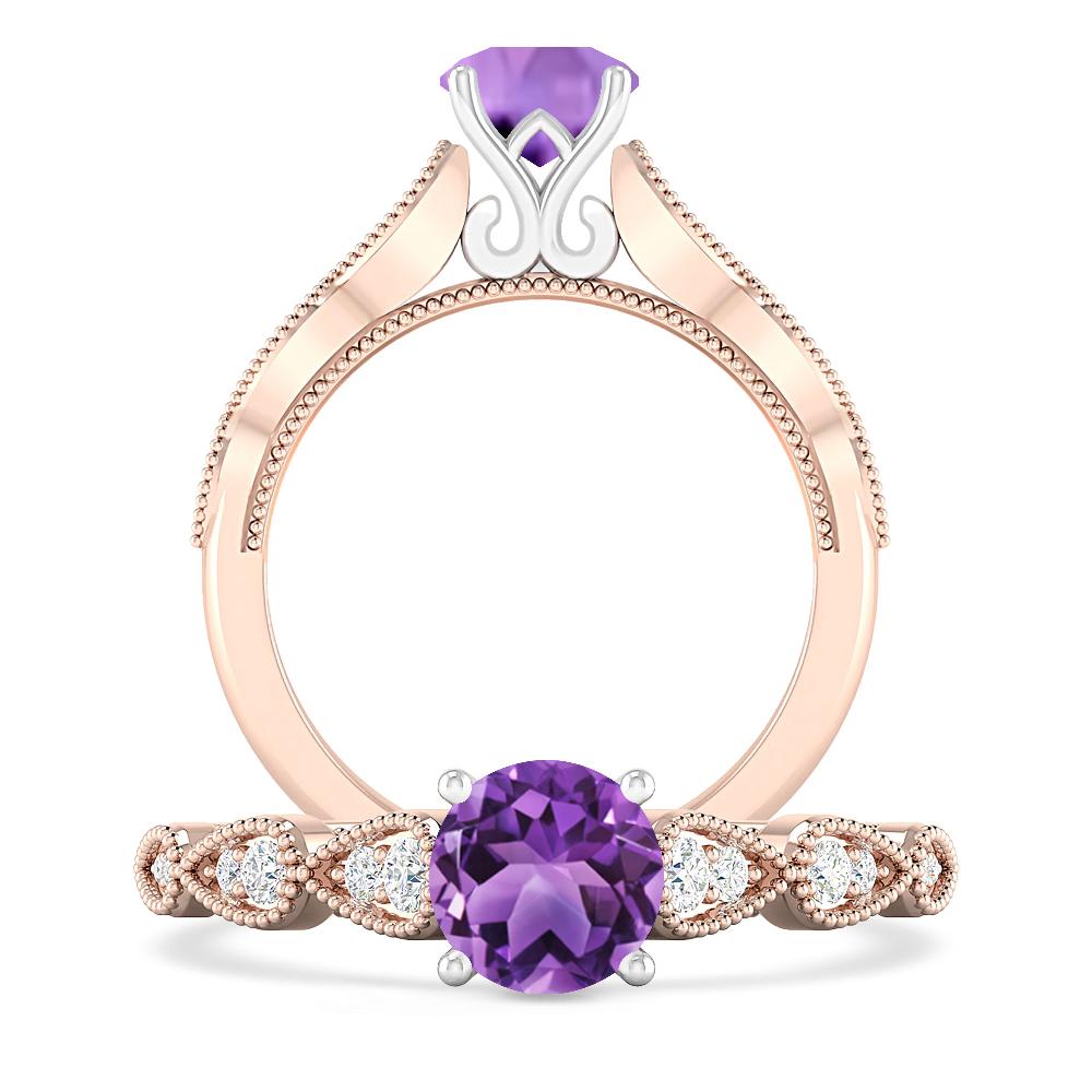 Rose Gold - Amethyst