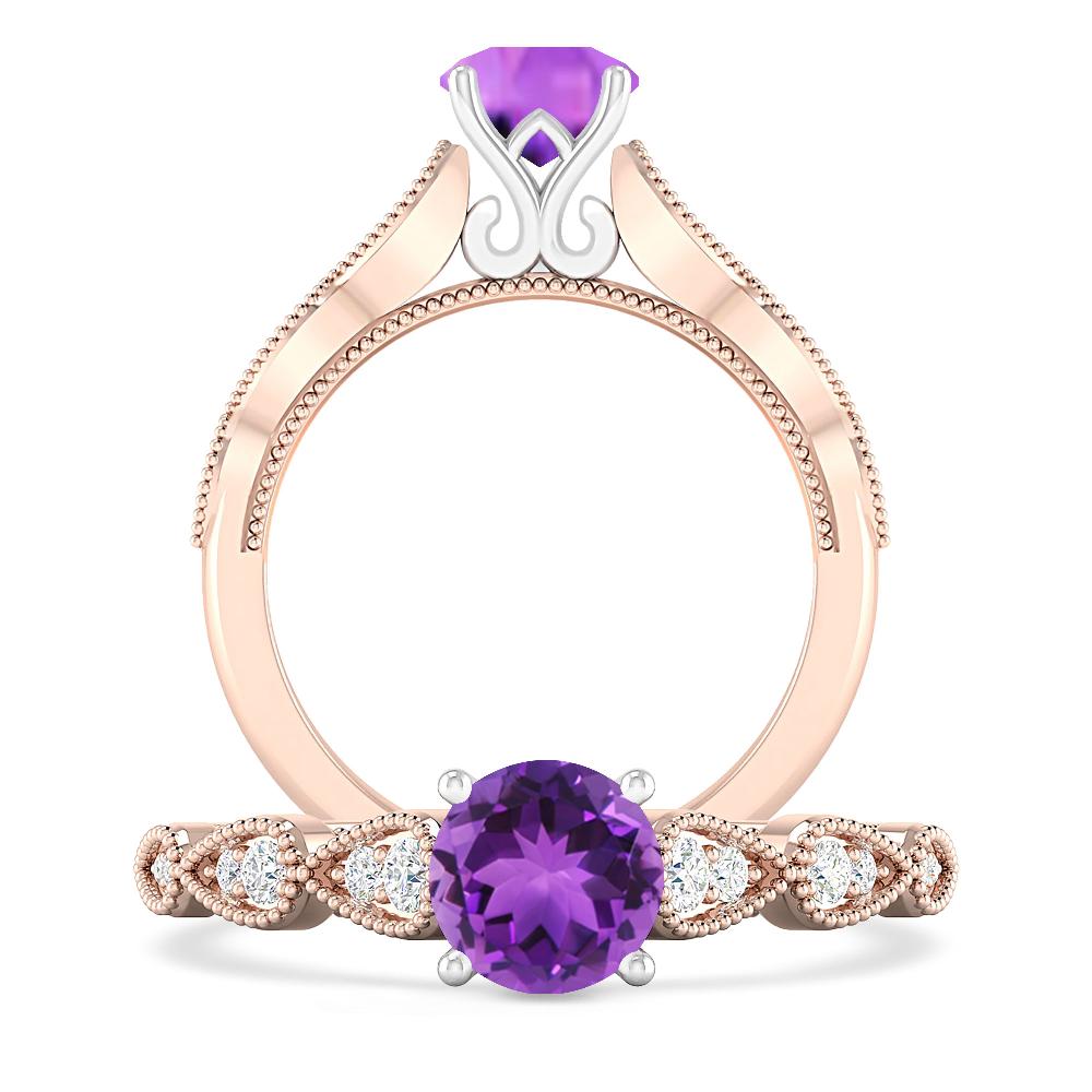 Rose Gold - Amethyst
