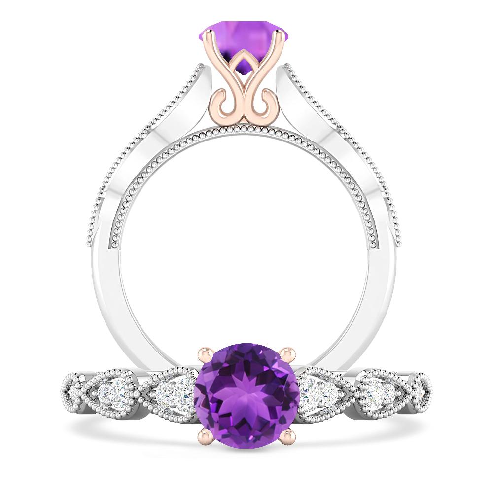 White Gold - Amethyst