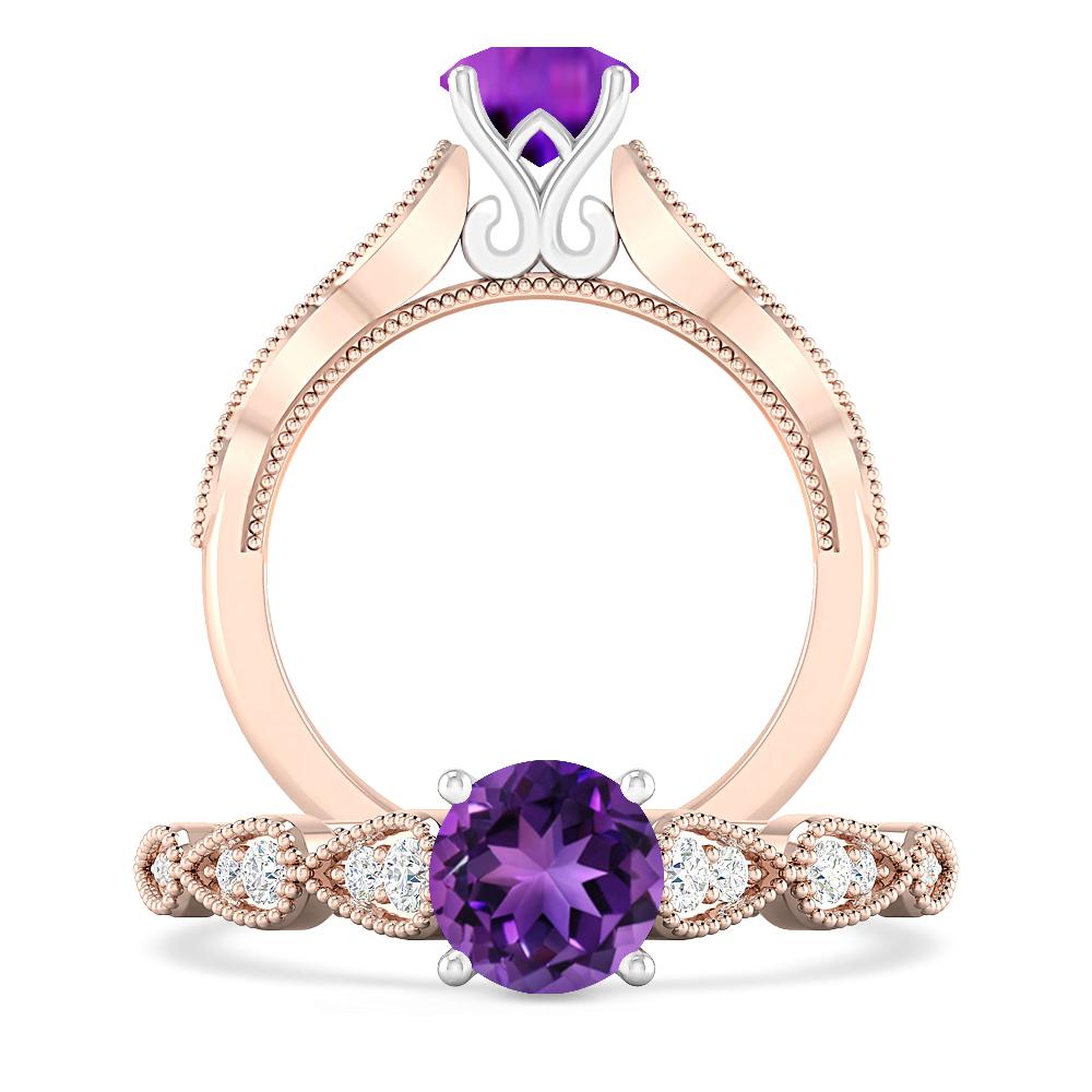 Rose Gold - Amethyst