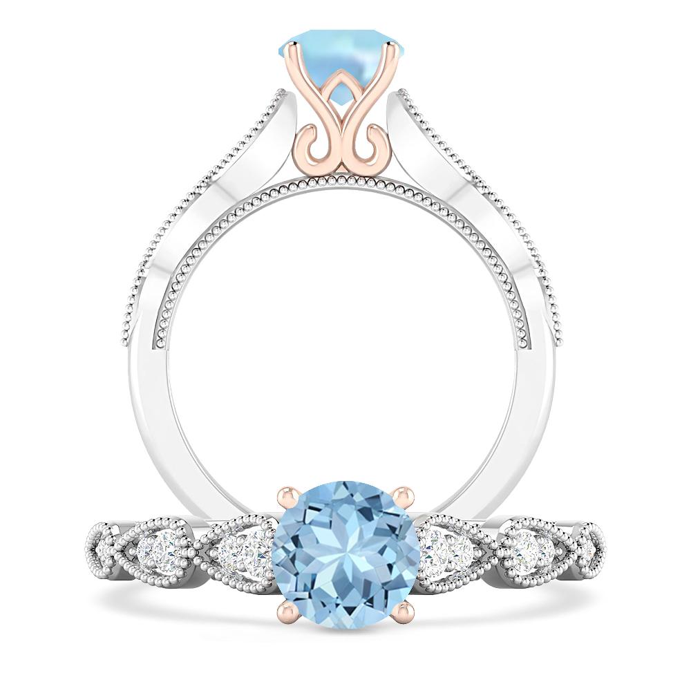 White Gold - Aquamarine