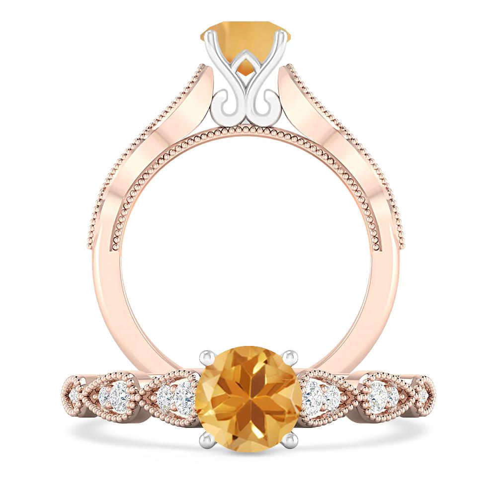 Rose Gold - Citrine