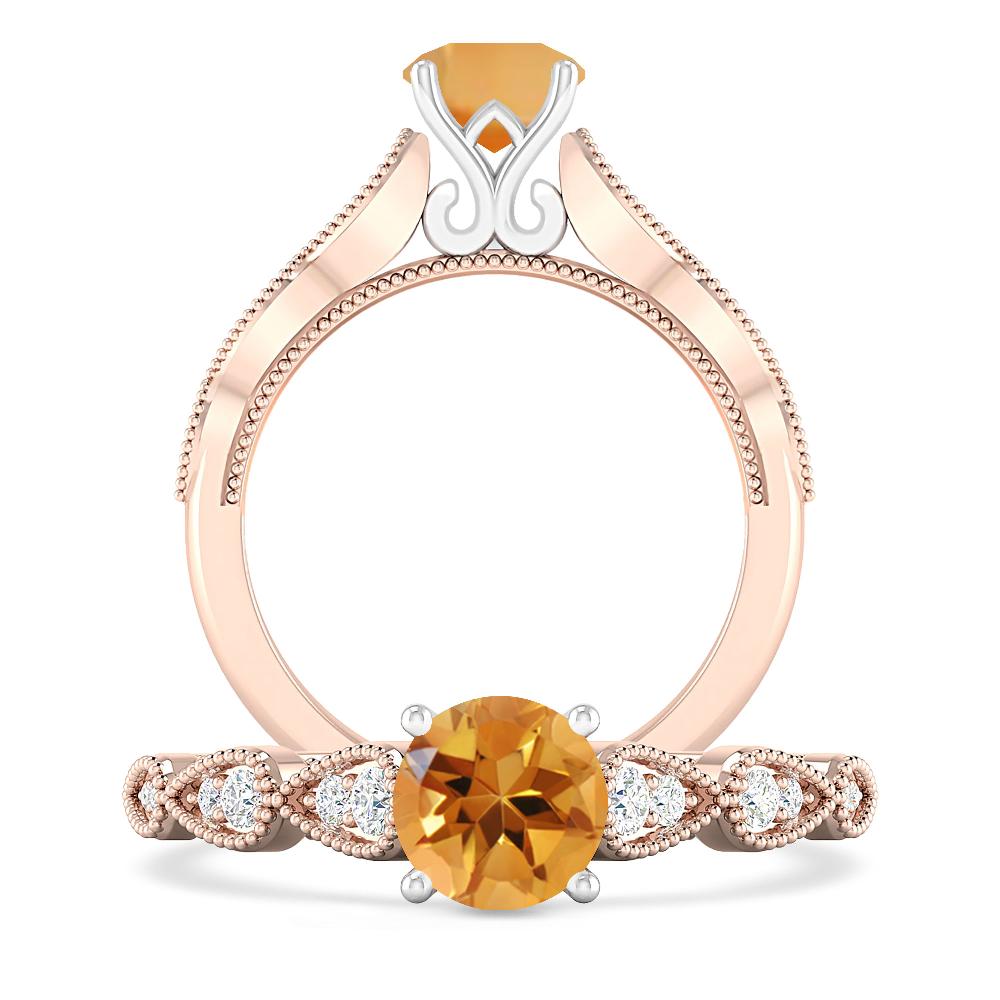 Rose Gold - Citrine