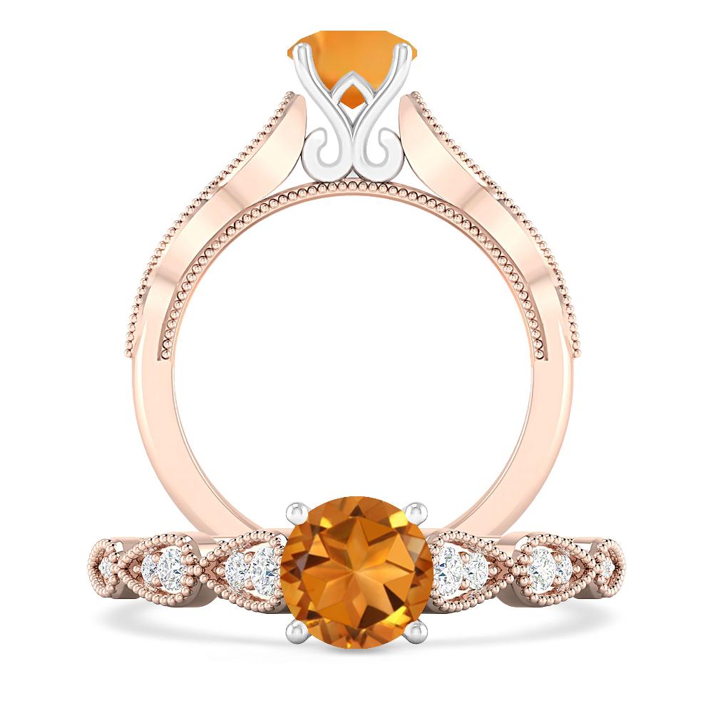 Rose Gold - Citrine