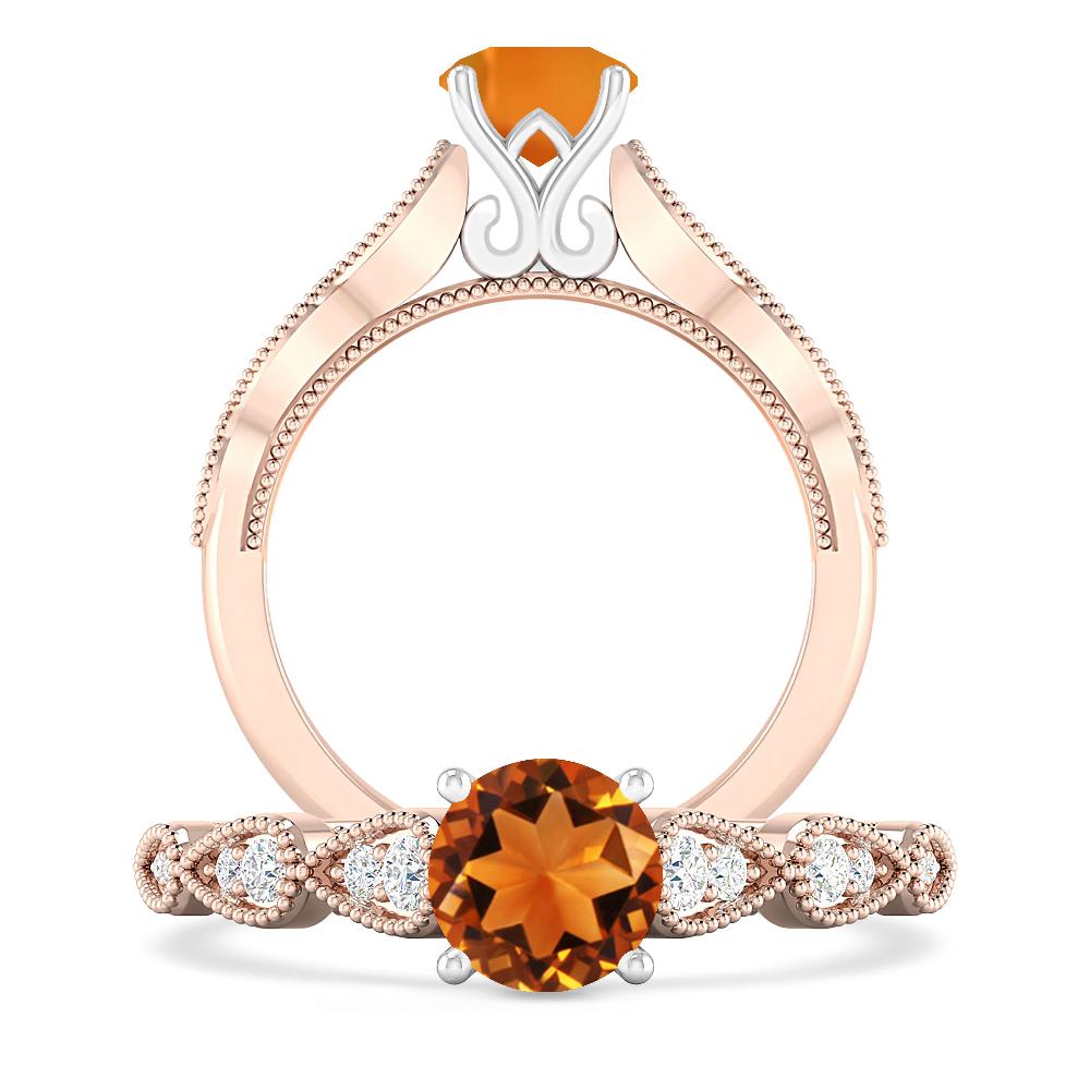 Rose Gold - Citrine