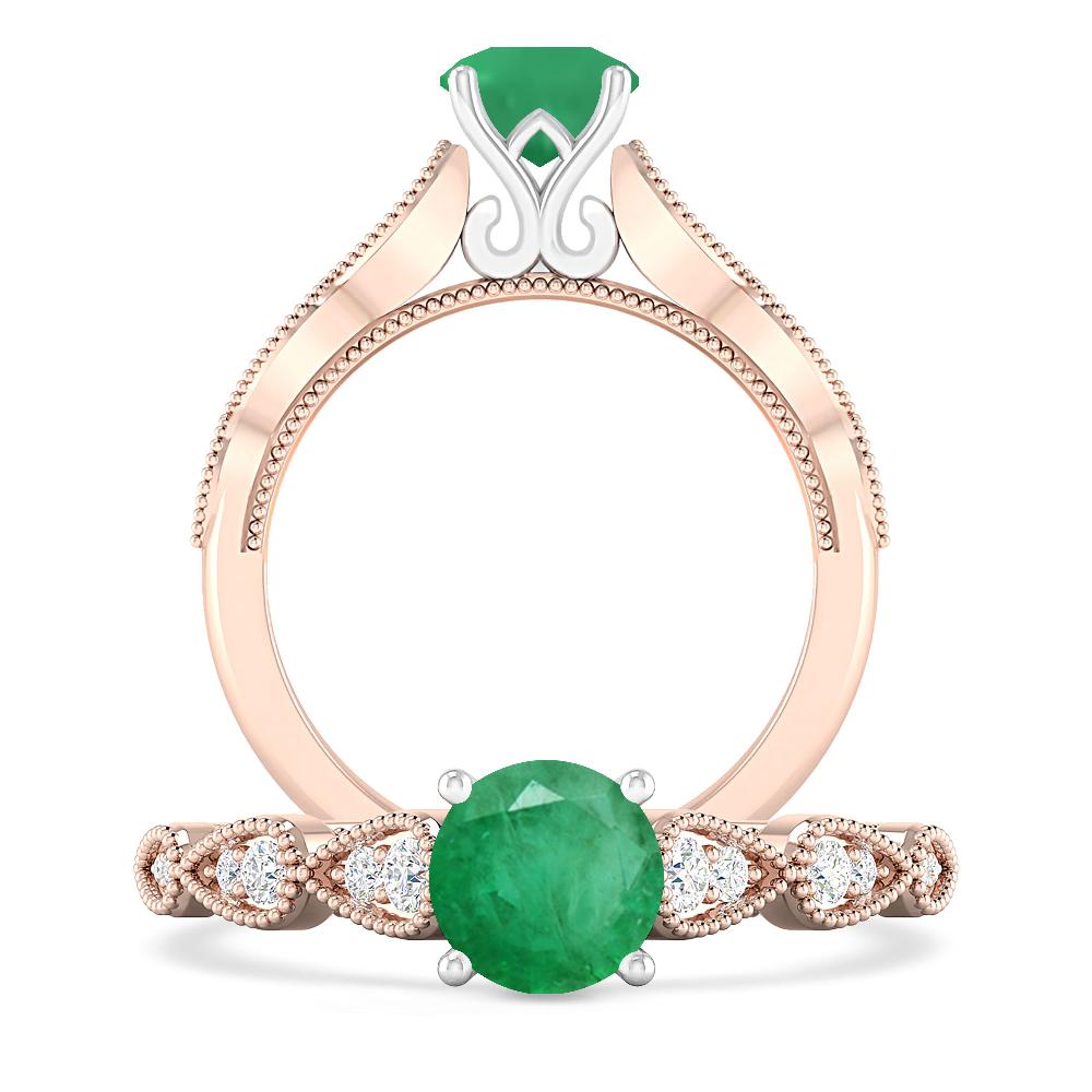 Rose Gold - Emerald