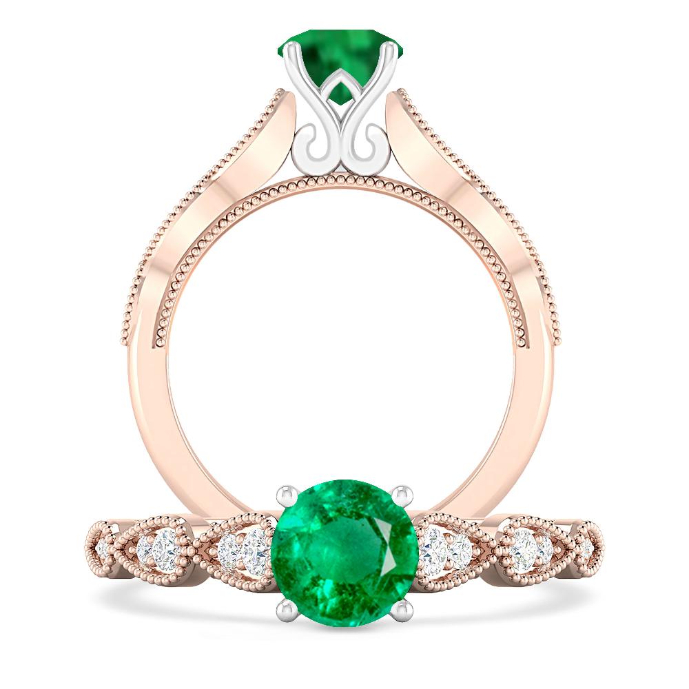 Rose Gold - Emerald