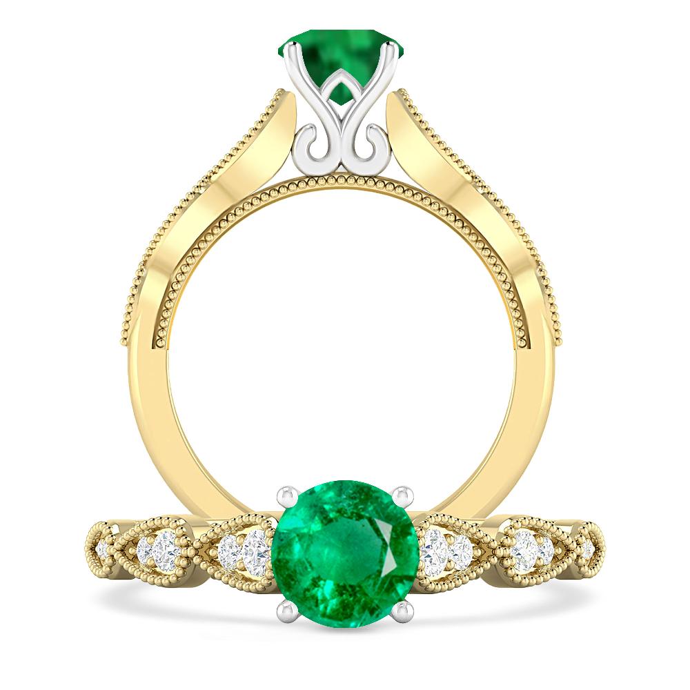Yellow Gold - Emerald
