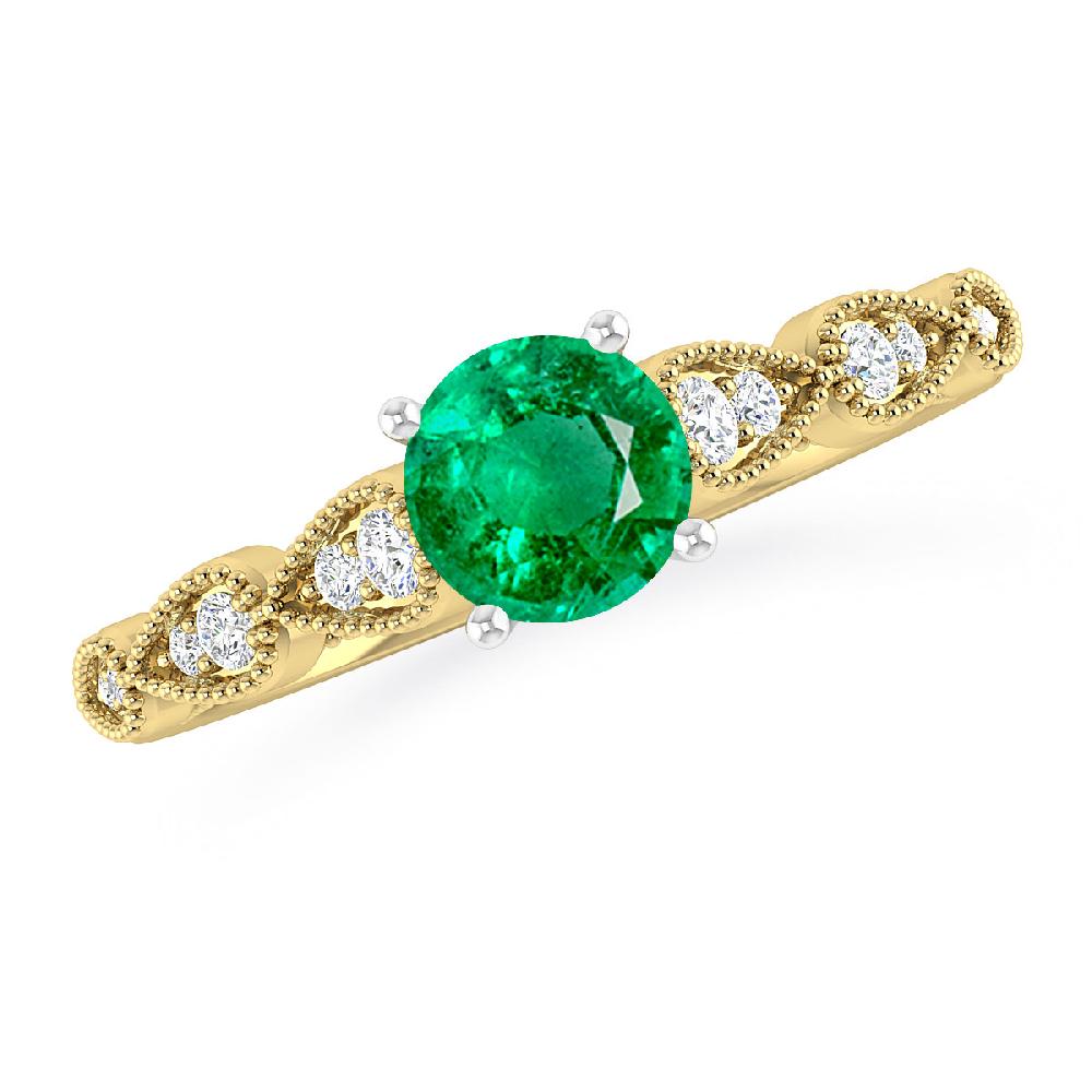 Yellow Gold - Emerald