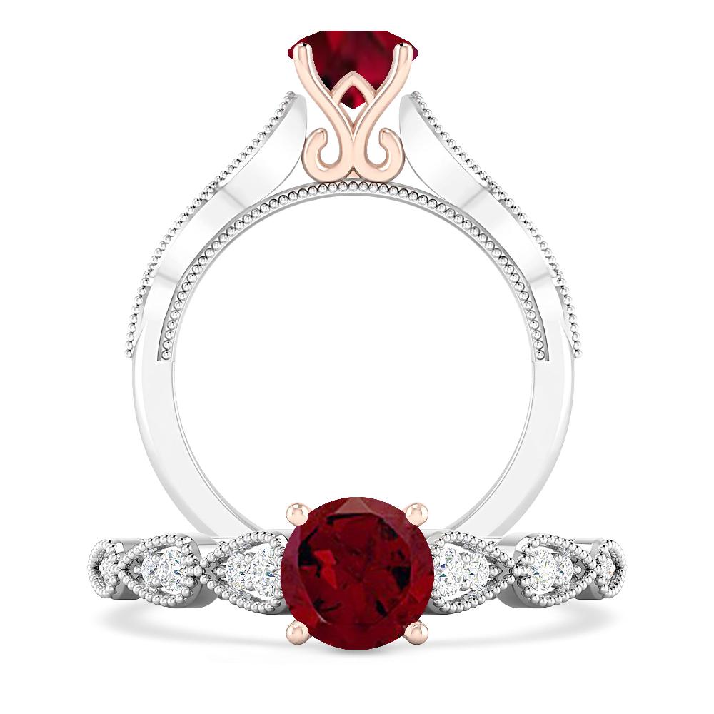 White Gold - Garnet