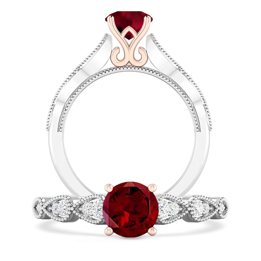 White Gold - Garnet