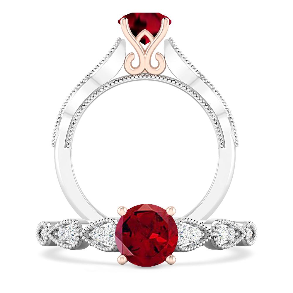 White Gold - Garnet