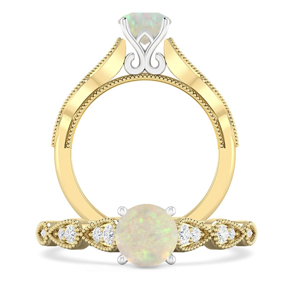 Yellow Gold - Opal