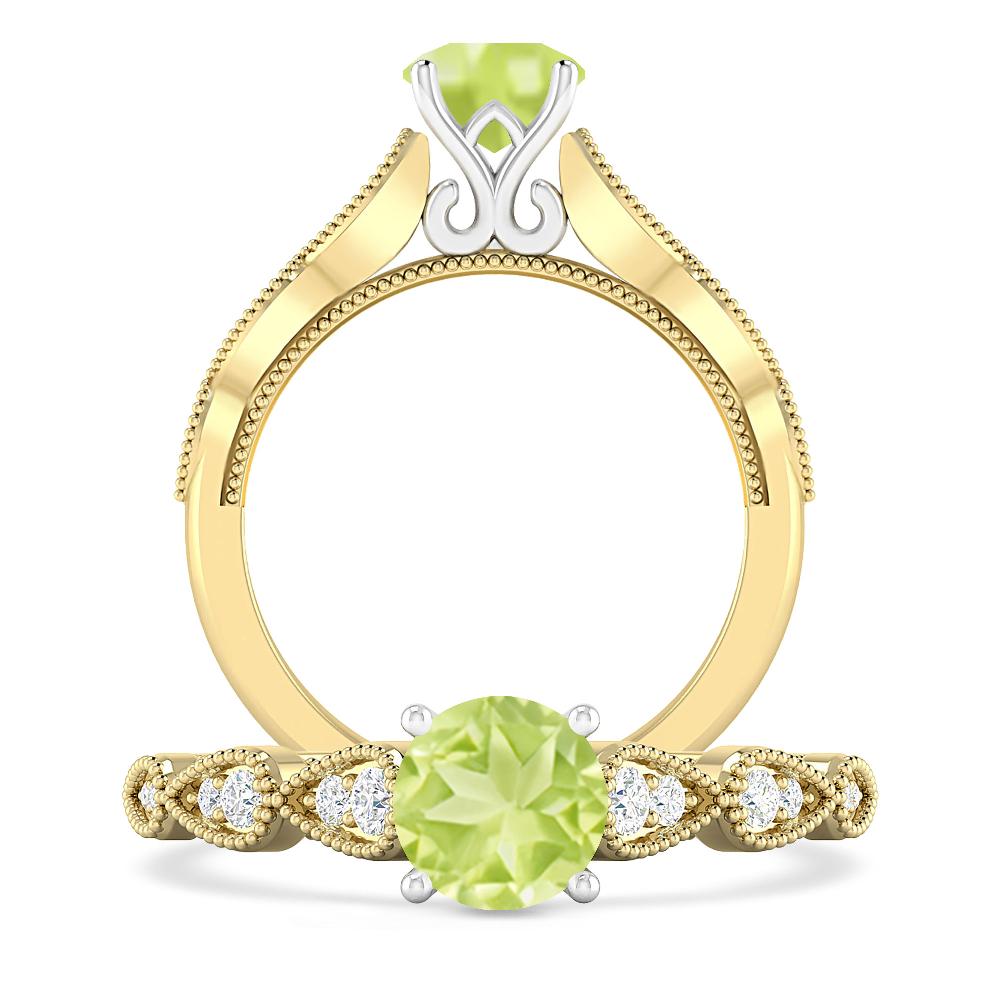 Yellow Gold - Peridot