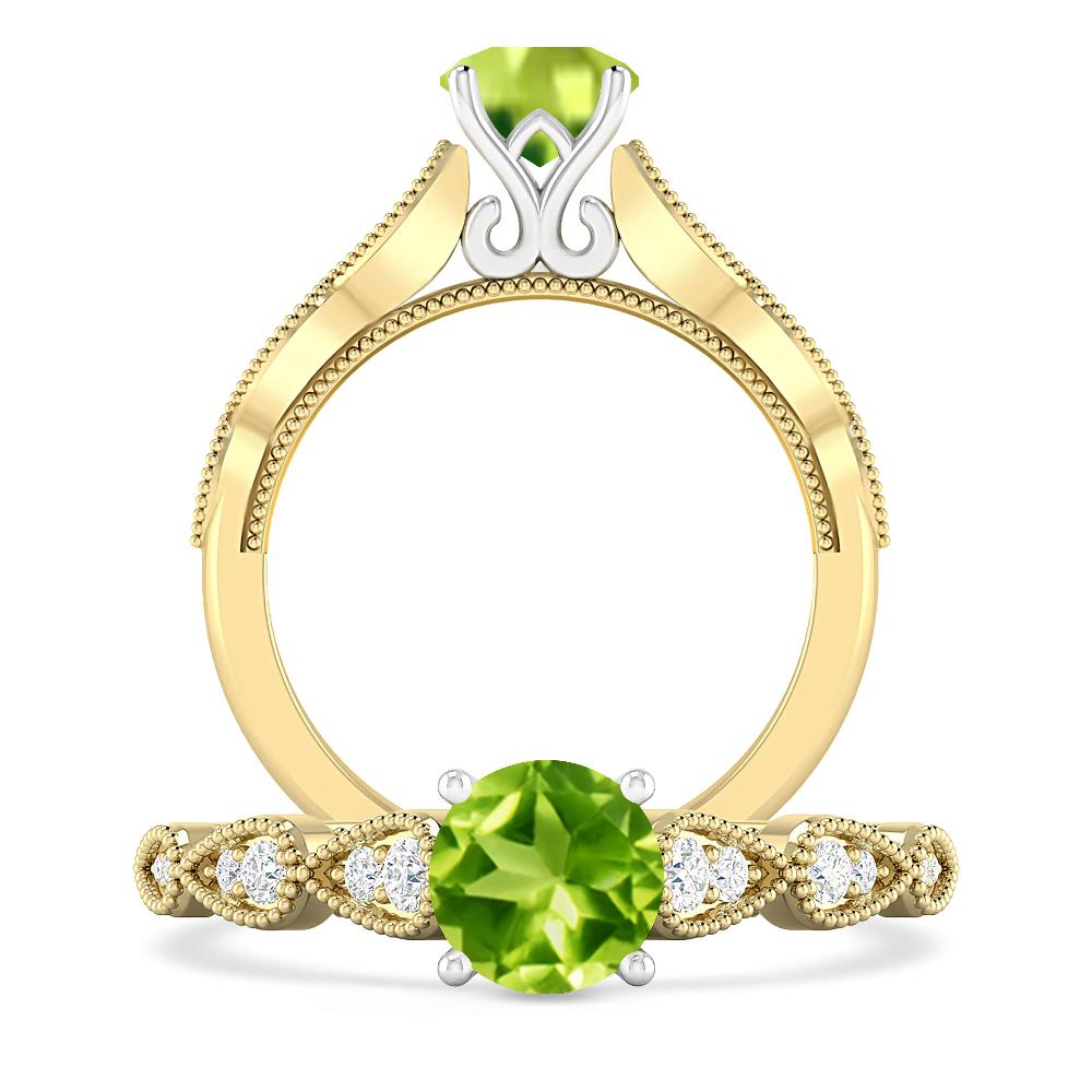 Yellow Gold - Peridot