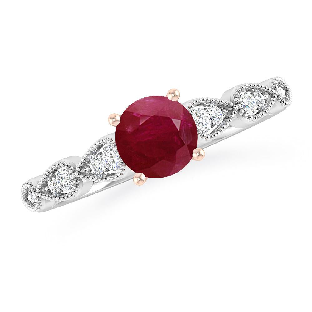 White Gold - Ruby