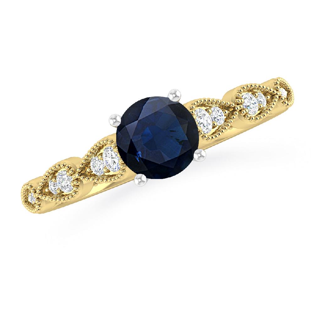 Yellow Gold - Sapphire