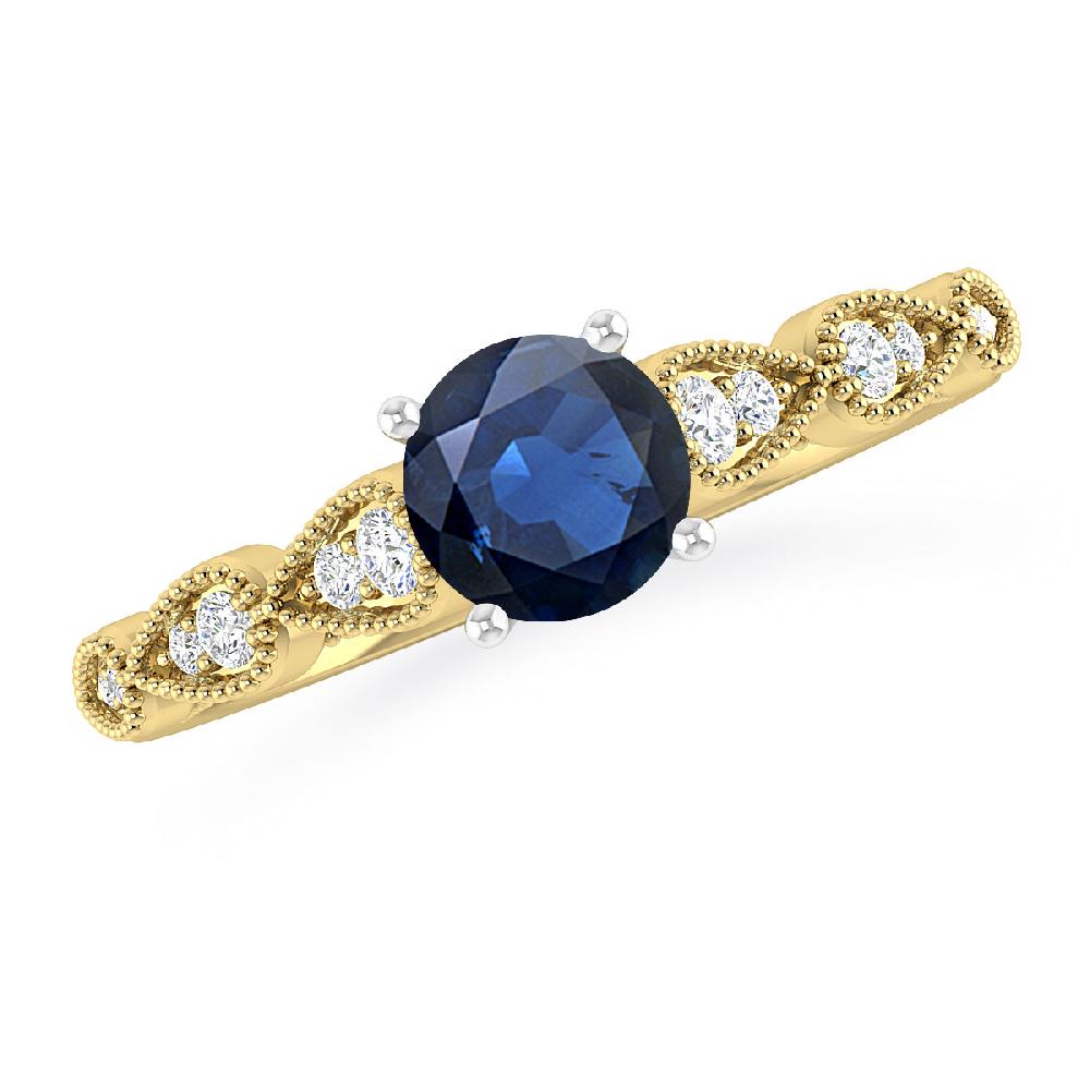 Yellow Gold - Sapphire