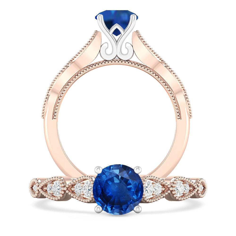 Rose Gold - Sapphire