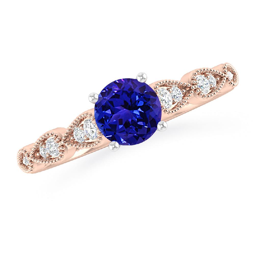 Rose Gold - Tanzanite