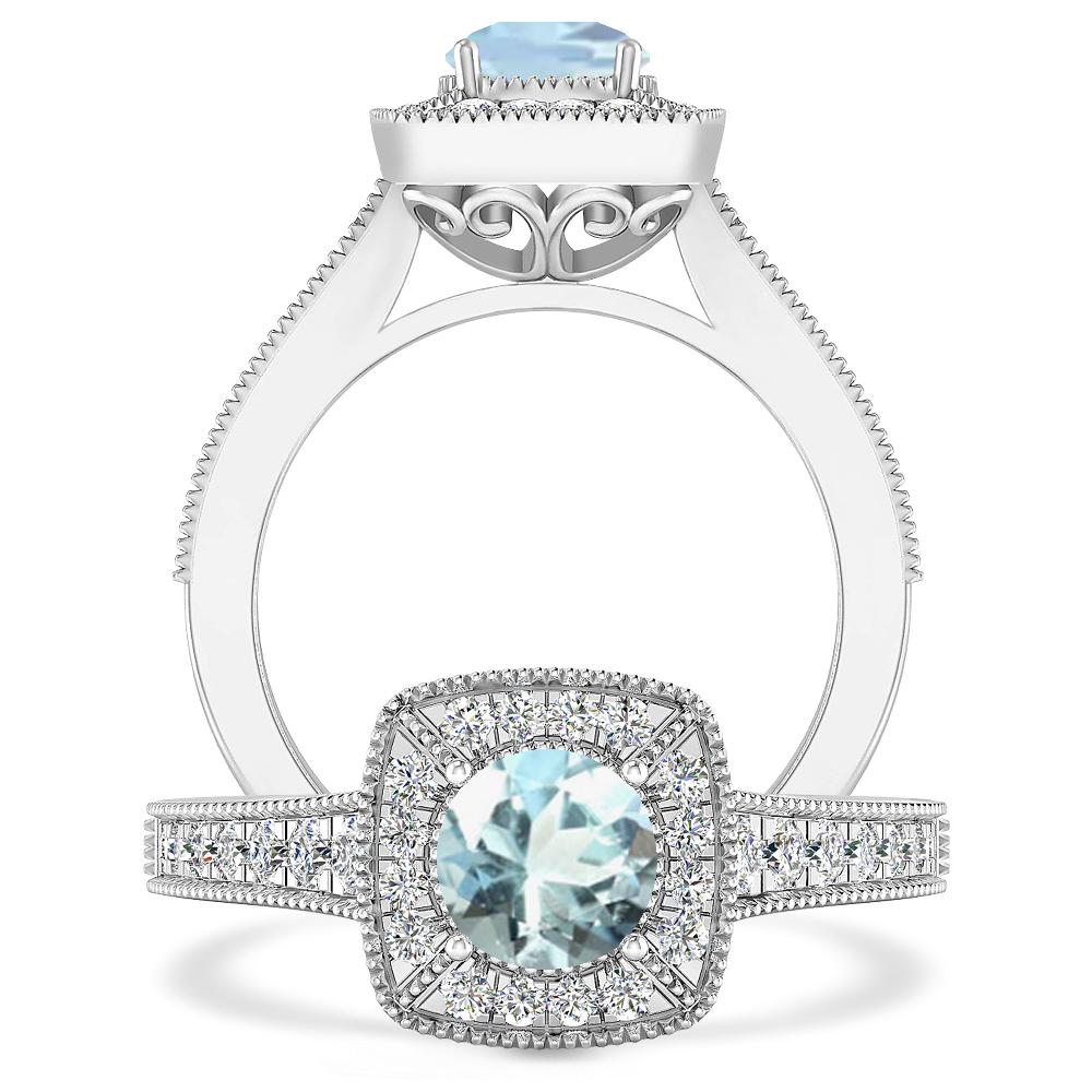 White Gold - Aquamarine