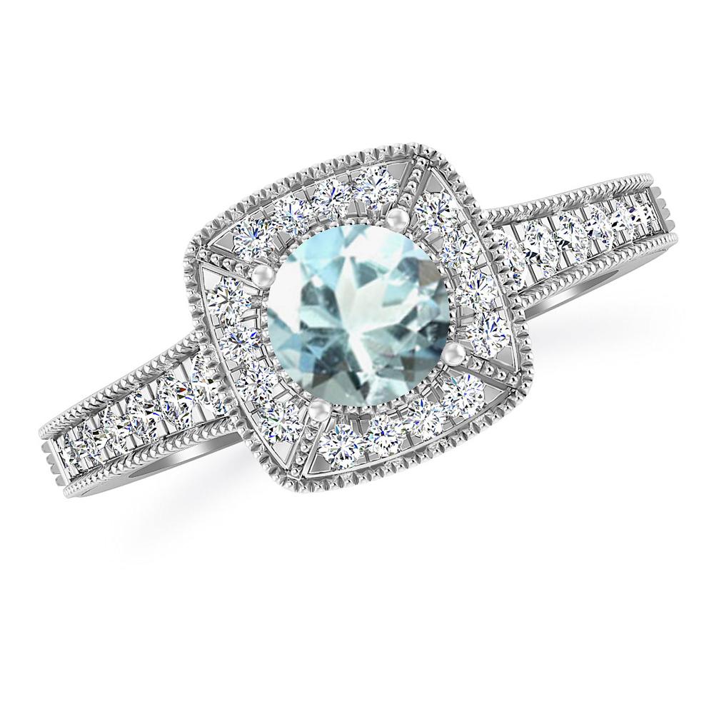 White Gold - Aquamarine
