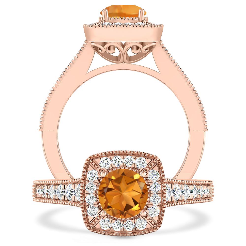 Rose Gold - Citrine