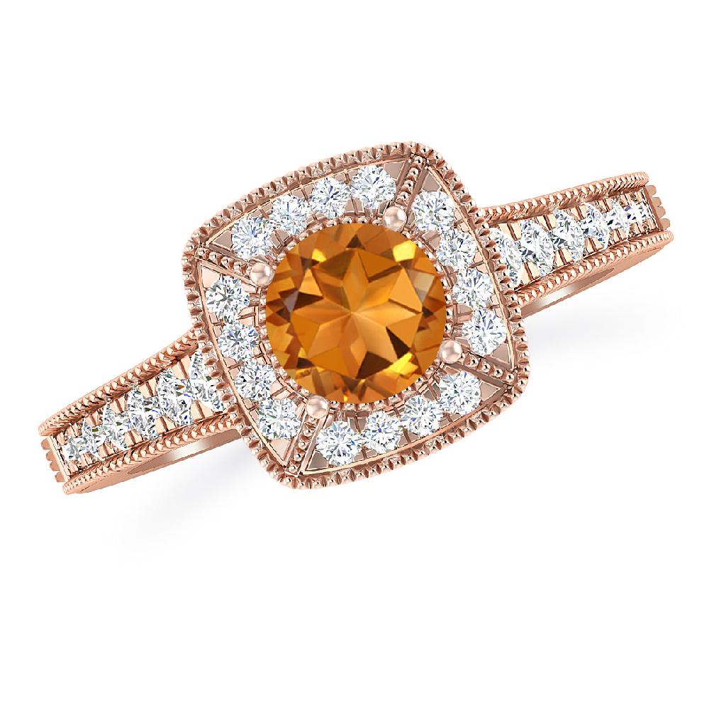 Rose Gold - Citrine