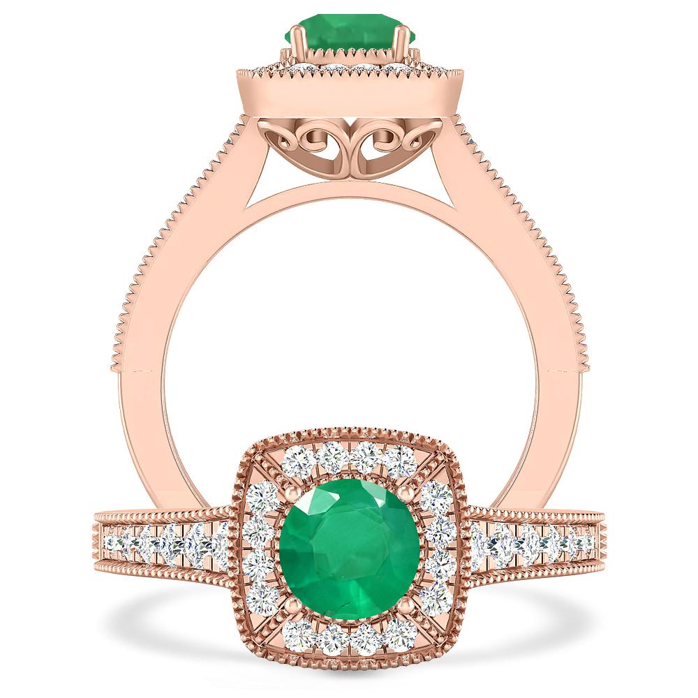 Rose Gold - Emerald