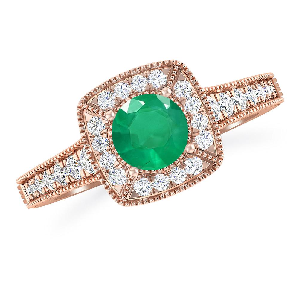 Rose Gold - Emerald