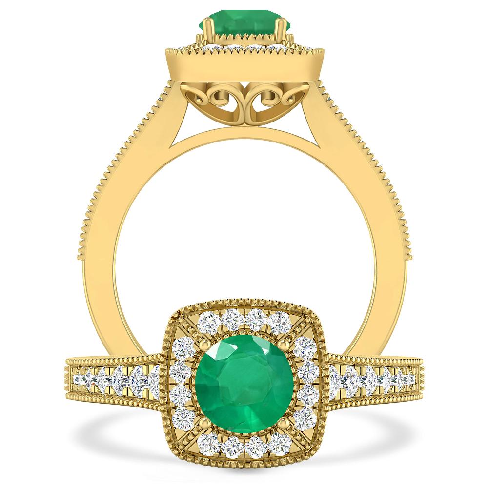 Yellow Gold - Emerald
