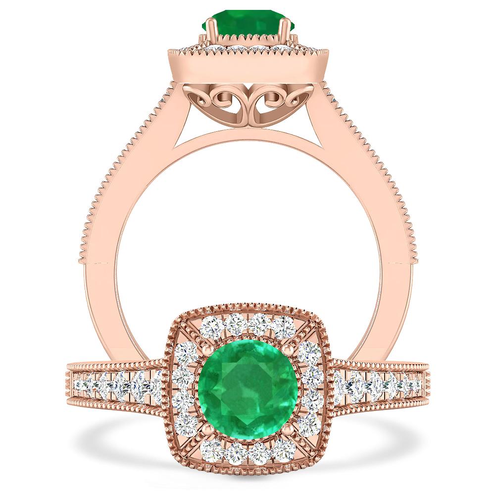 Rose Gold - Emerald
