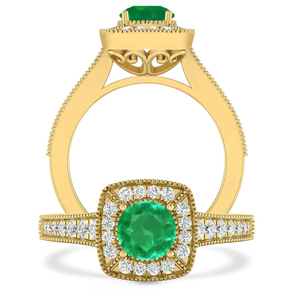 Yellow Gold - Emerald