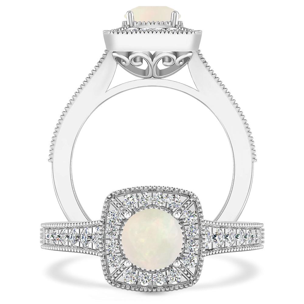 White Gold - Opal