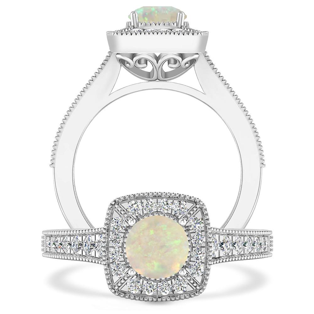 White Gold - Opal