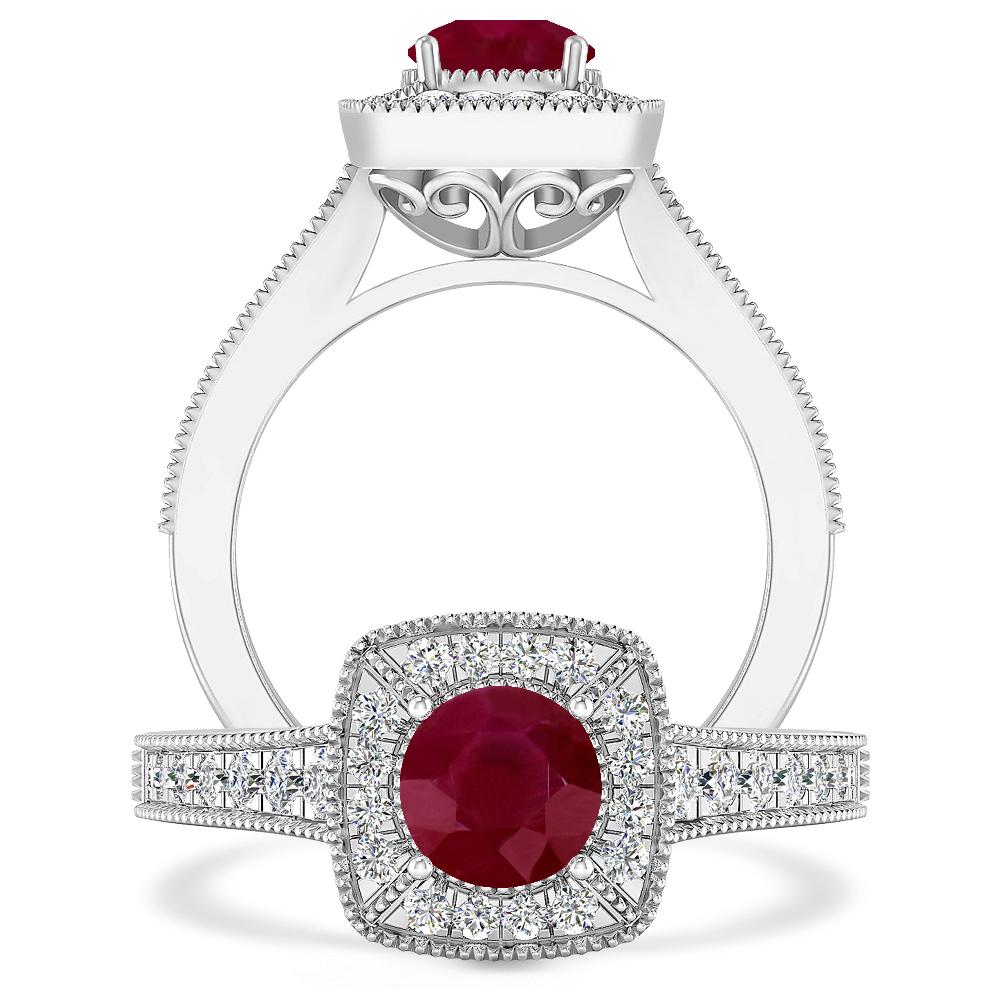 White Gold - Ruby