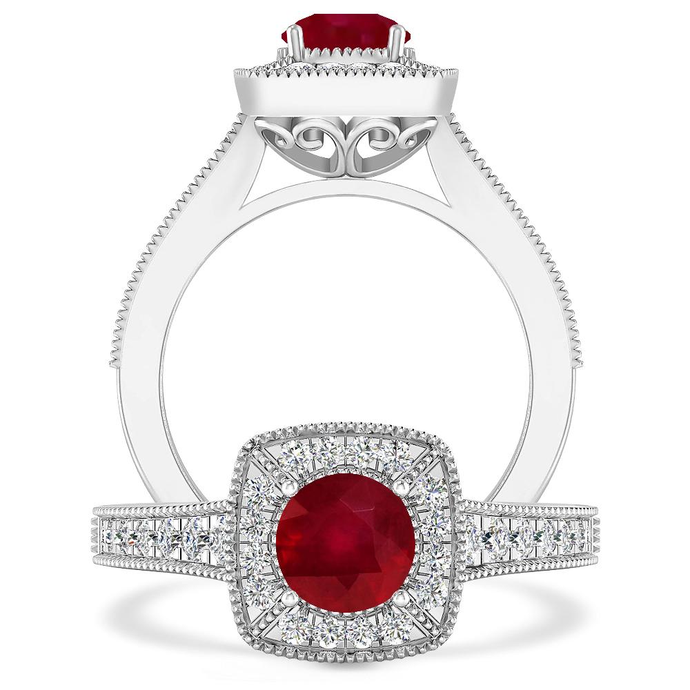 White Gold - Ruby