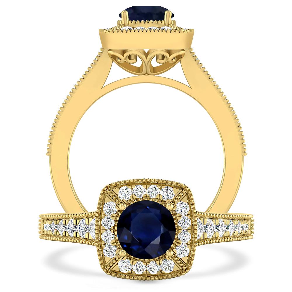 Yellow Gold - Sapphire