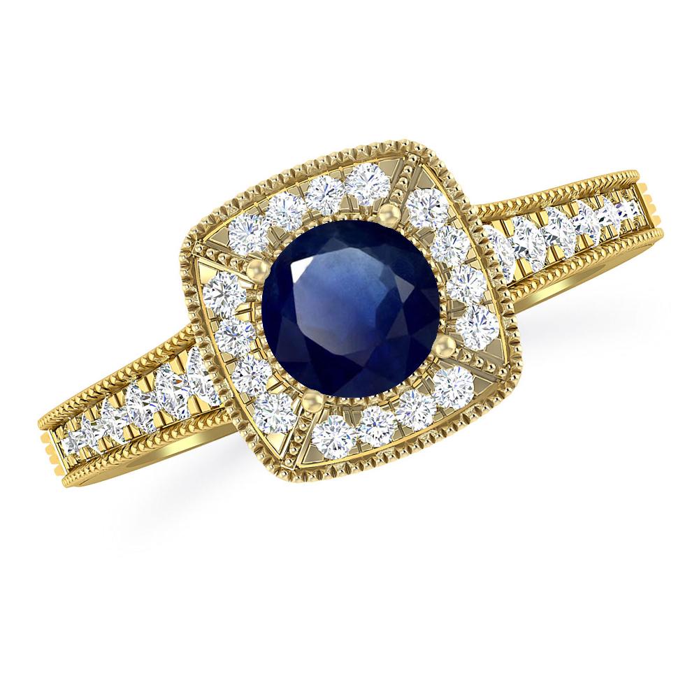Yellow Gold - Sapphire