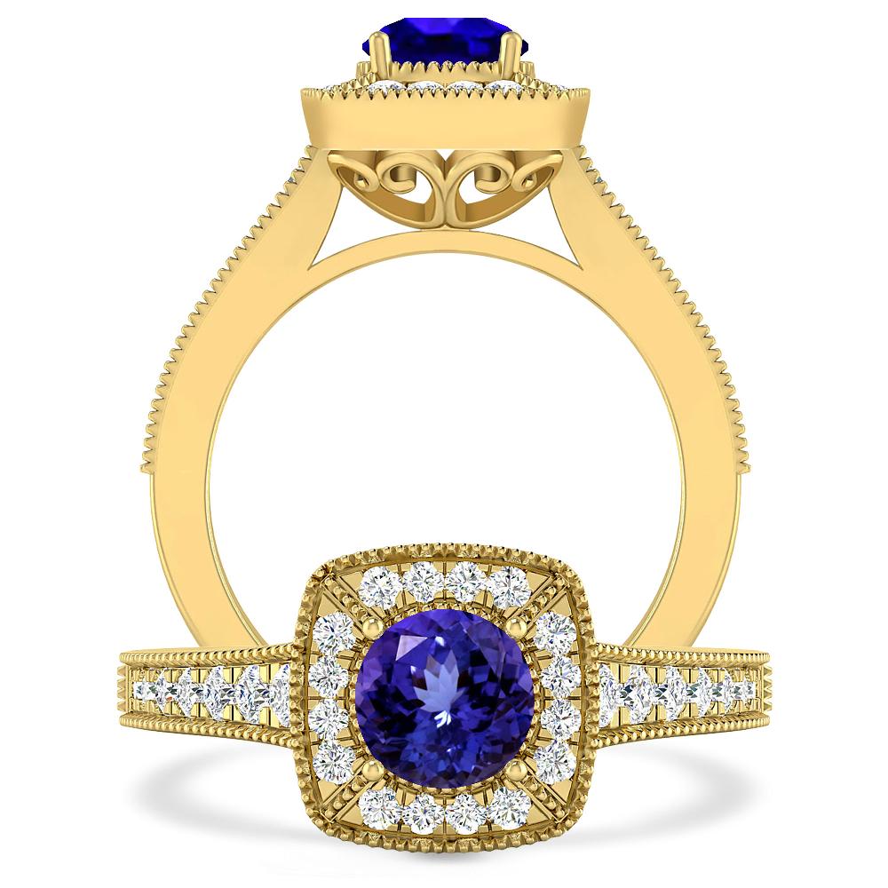 Yellow Gold - Tanzanite