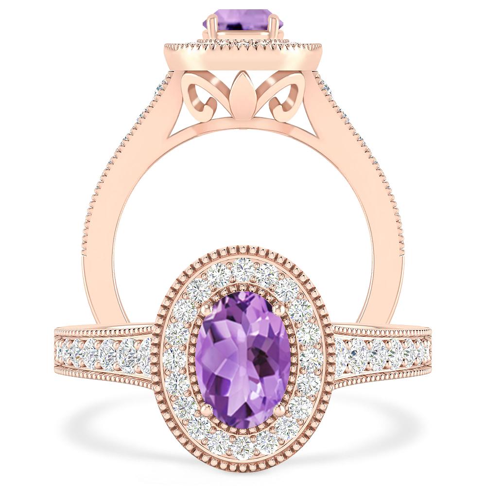 Rose Gold - Amethyst