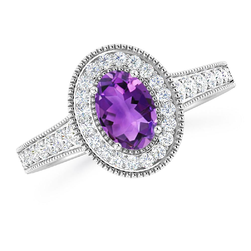 White Gold - Amethyst