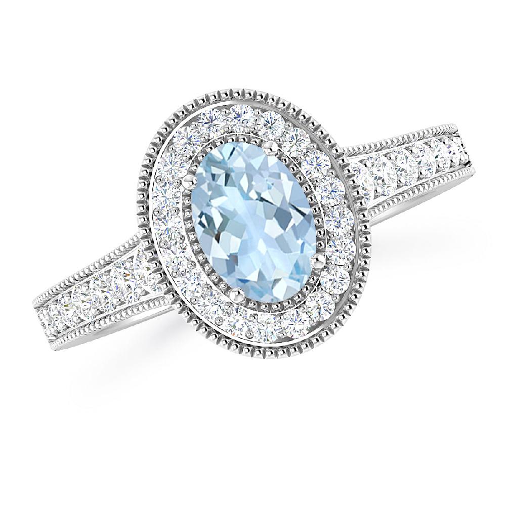 White Gold - Aquamarine