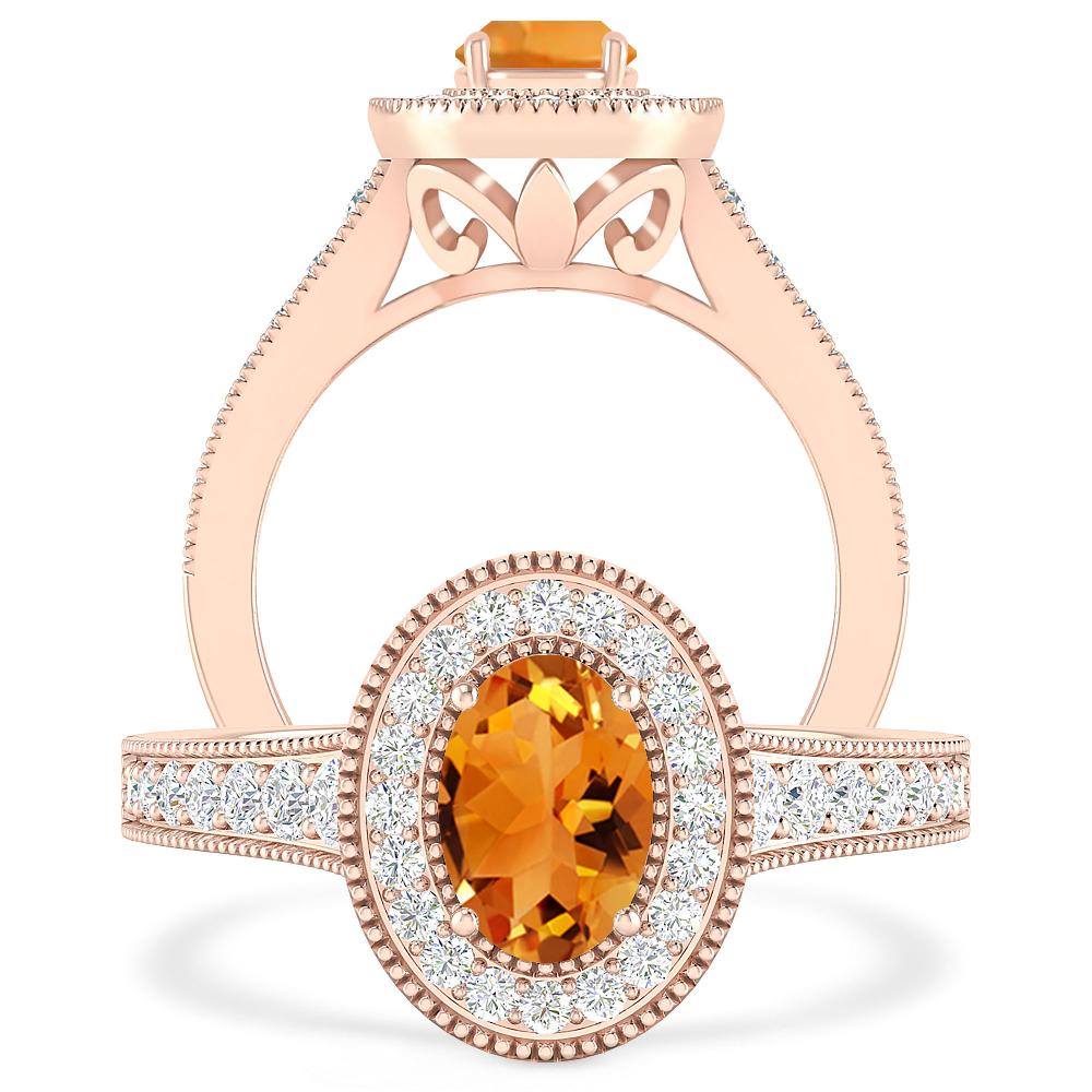 Rose Gold - Citrine