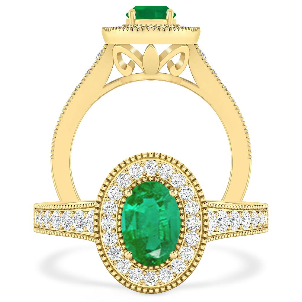 Yellow Gold - Emerald