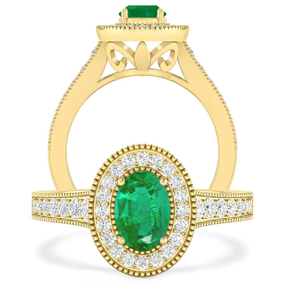 Yellow Gold - Emerald